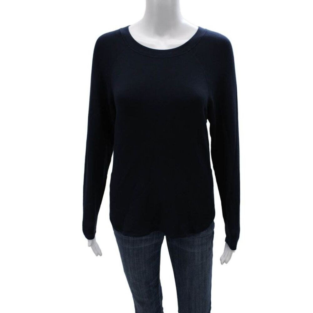 Splits 59 Women Basic Modal Long Sleeve Crew Neck T-Shirt Blue Size S